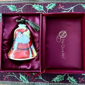 NE’QWA ART ORNAMENT “MAGICAL SANTA” BY ARTIST SUSAN WINGET